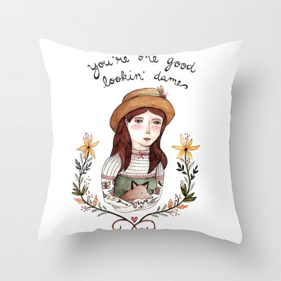 Good Lookin' Dame Throw Pillow