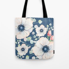 Summer Flowers Blue #society6 #buyart Tote Bag