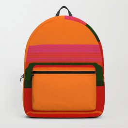 PART OF THE SPECTRUM 01 Backpack | Spectrum, Etno, Red, Bright, Pop Art, Green, Yellow, Pattern, Graphicdesign, Pink 