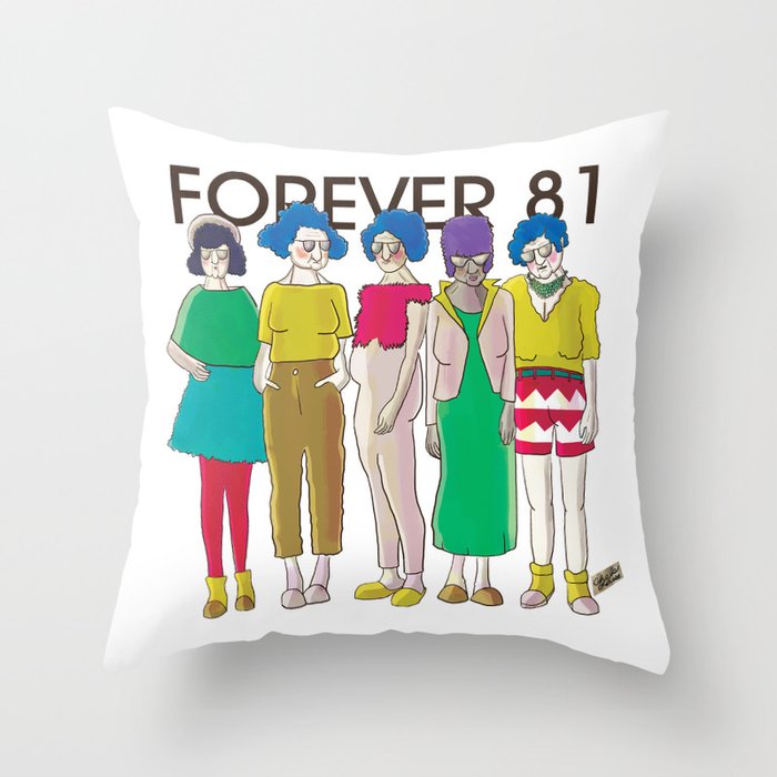 Forever 81 Throw Pillow