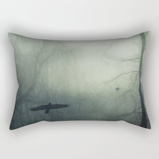 world wrapped in mist Rectangular Pillow