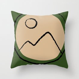 Get Lost Mountain Throw Pillow