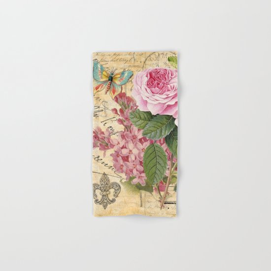 Vintage Flower #23 Hand & Bath Towel