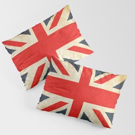 Vintage Union Jack British Flag Pillow Sham