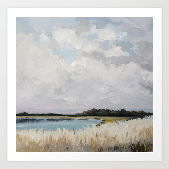 Lake of Reeds Art Print