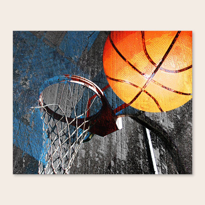 Basketball wall art swoosh 115 - Basketball art print Canvas Print by  takumipark | Society6