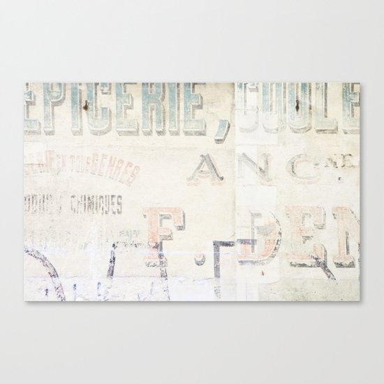 the writing on the wall ... Canvas Print