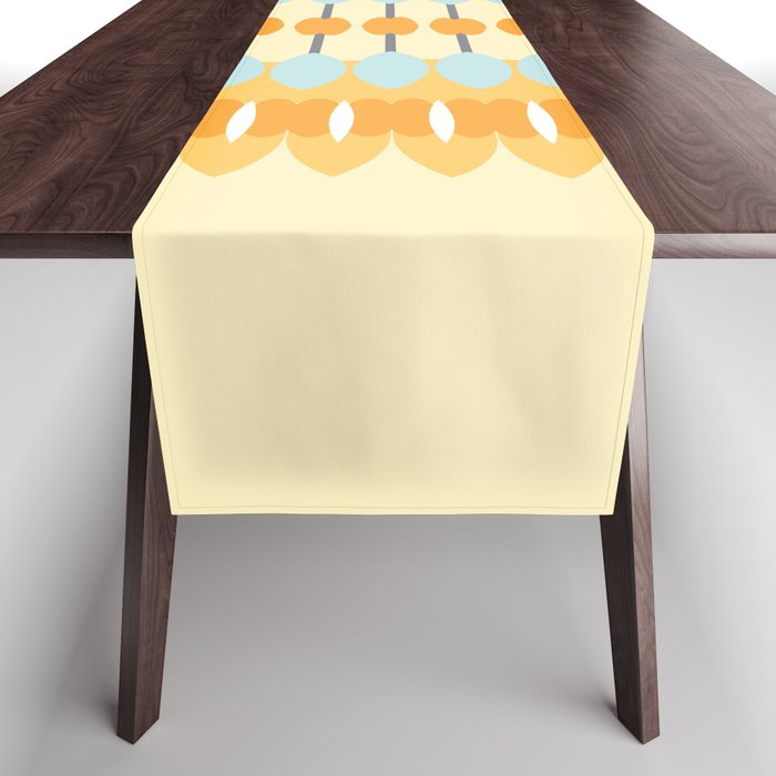 Abstract Geometric Artwork 02 Color 02 Table Runner