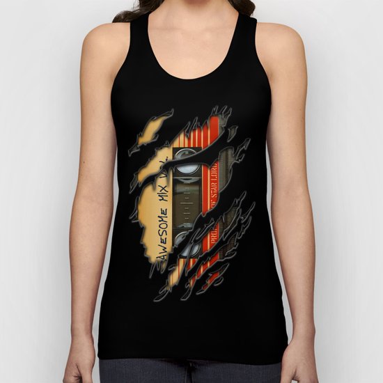 Awesome transparent mix cassette tape volume 1 iPhone 4 4s 5 5c 6, pillow case, mugs and tshirt Unisex Tank Top