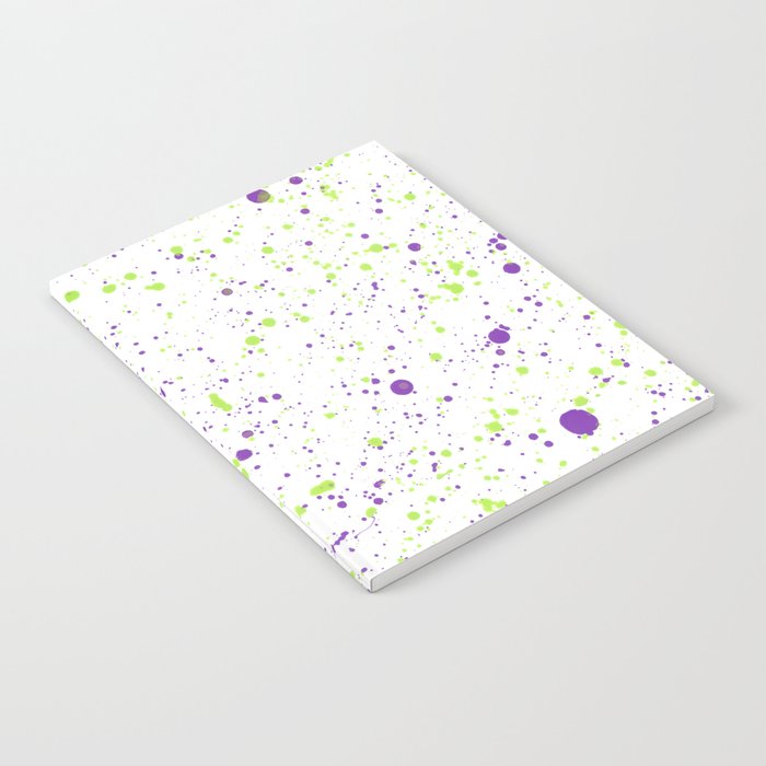 Splatter - Purple Chartreuse Colorway Notebook