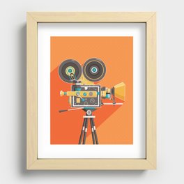 Cine: Orange Recessed Framed Print