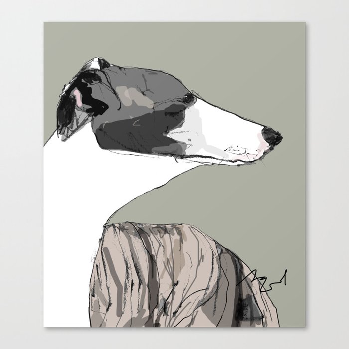 Whippet Canvas Print