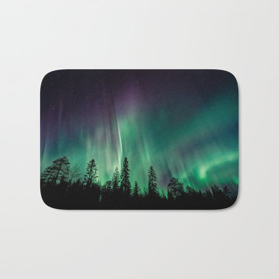 Aurora Borealis (Heavenly Northern Lights) Bath Mat