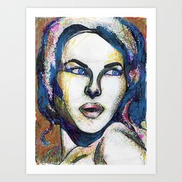 Pop Art Woman Art Print