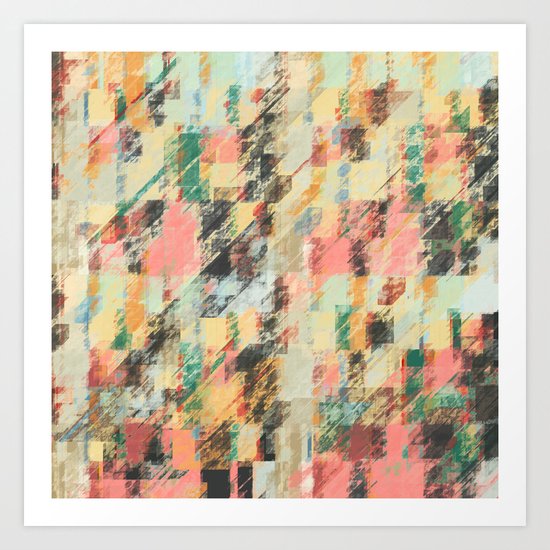 Pastel Colors Abstract Art Print