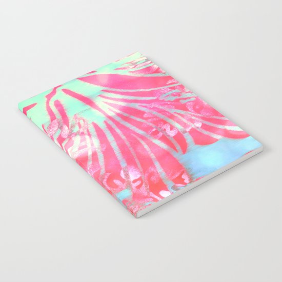Blue Water Hibiscus Snowfall Notebook