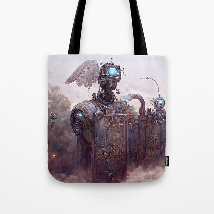Guardians of heaven – The Robot 2 Tote Bag