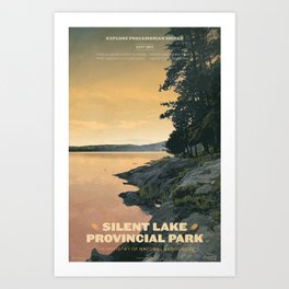 Silent Lake Provincial Park Art Print