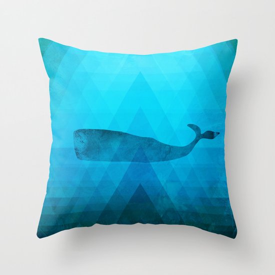 whale outdoor pillow