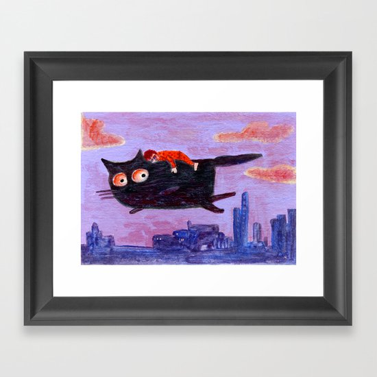 sleeping boy Framed Art Print