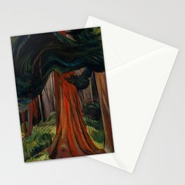 Emily Carr - Red Cedar - Canada, Canadian Oil Painting - Group of Seven Stationery Card