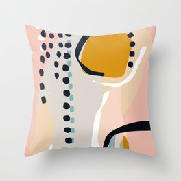 modern abstract Throw Pillow