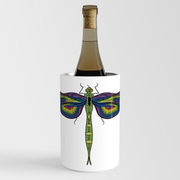 Dragonfly Stained Glass Wine Chiller