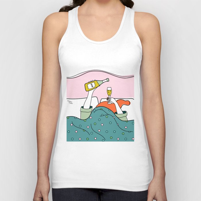 Woman and wine Tank Top