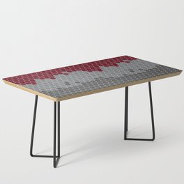Honeycomb Red Gray Grey Hive Coffee Table