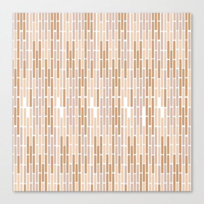 Abstract Fabric Wooden Bamboo Panel Design Canvas Print