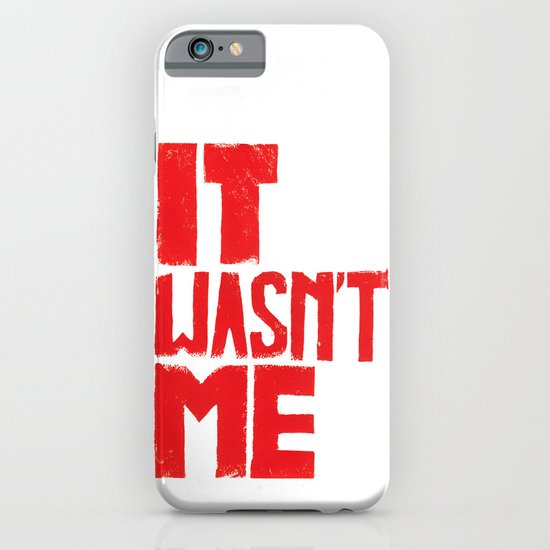 It wasn't me Sienfeld quote - by Genu WORDISIAC™ TYPOGY™ iPhone & iPod Case