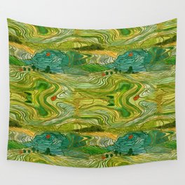 Terraced Rice Paddy Fields Wall Tapestry