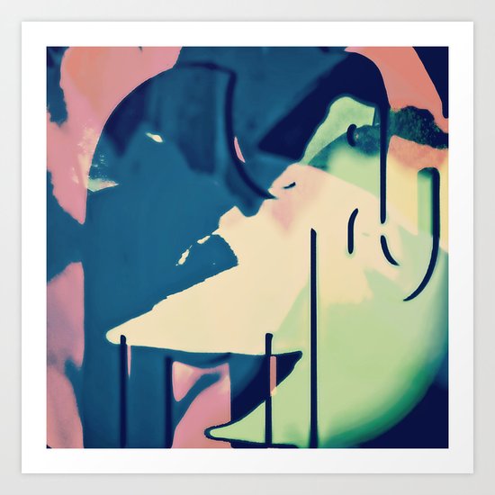 Abstract Elephant Art Print