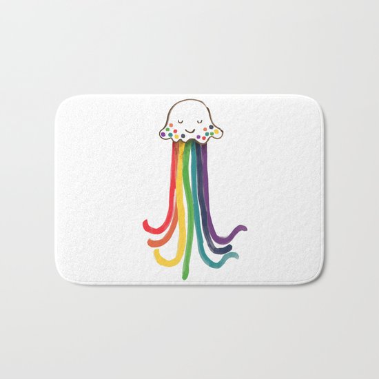 Rainbow Jellyfish Bath Mat