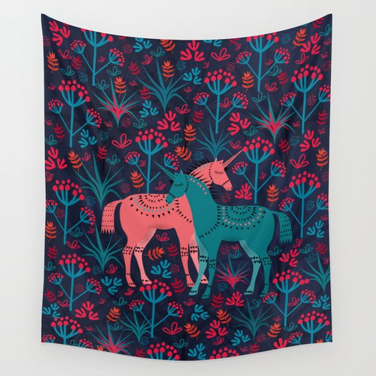 Unicorn Land Wall Tapestry