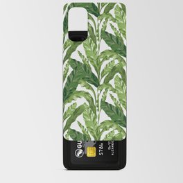 Tropical Leaves - White Android Card Case