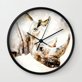 Wild life - Rhyno Wall Clock