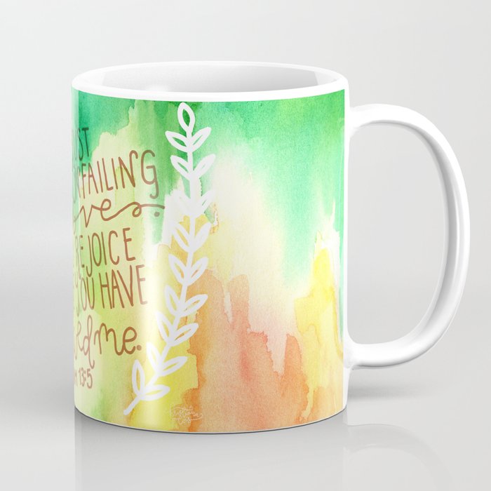 Psalm 13:5  // Watercolor Verses Coffee Mug