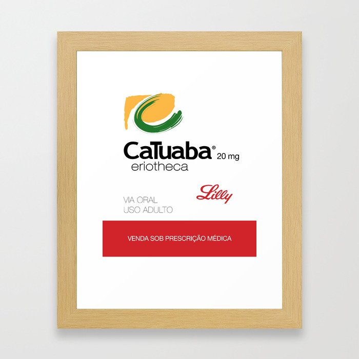 Kitchen Posters - Cialis/Catuaba Framed Art Print