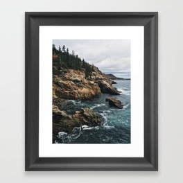 Coastal Acadia Framed Art Print