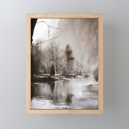 Flow, River, Flow -- The Merced River Flows Through Yosemite Framed Mini Art Print