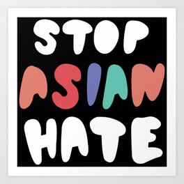 Damian Lillard Stop Asian Hate Art Print | Awareness, Hate Is Virus, Stop Aapi Hate, Culture, Asian, Asian American, Crimes, Anti Asian Racism, Stop Hate, Stop Asian Hate 