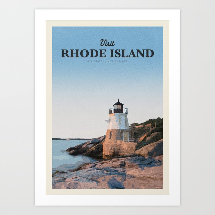 Visit Rhode Island Art Print