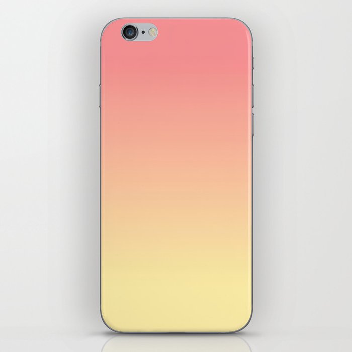 OMBRE PEACH PASTEL COLOR iPhone Skin