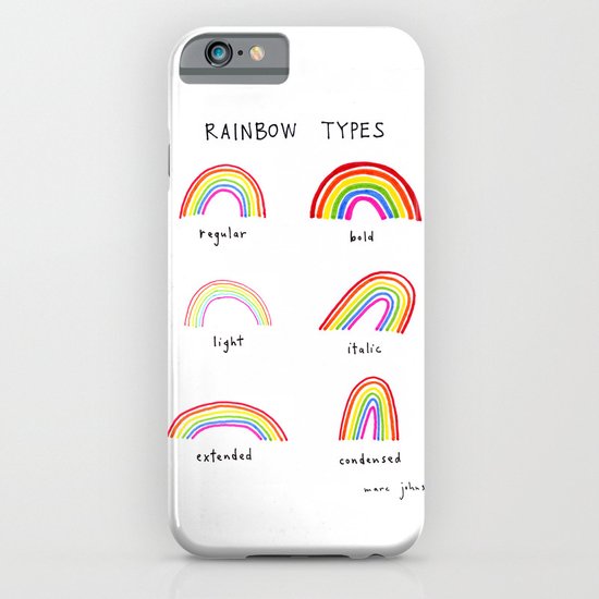 rainbow types iPhone & iPod Case