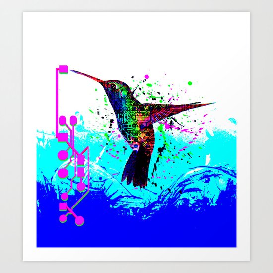 hummingbird Program Art Print