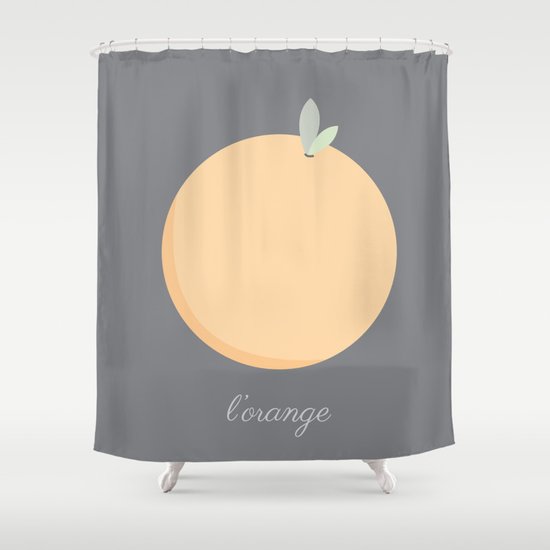 L'orange Shower Curtain