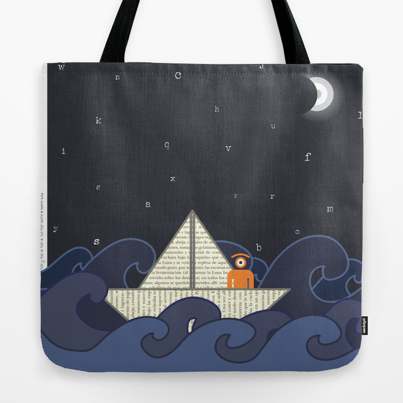 Sailing In A Letters Sea Tote Bag Sailing In A Letters Sea Tote Bag
