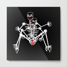 Sex Skeleton Metal Print