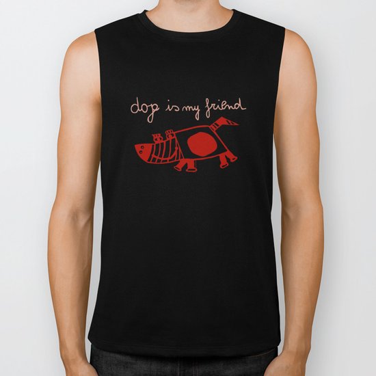dog is my friend! Biker Tank